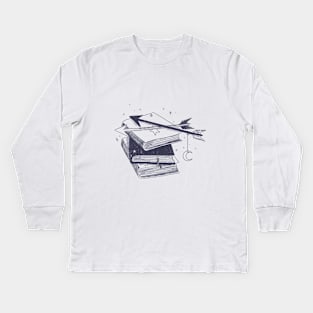 The magic books of a bookworm Kids Long Sleeve T-Shirt